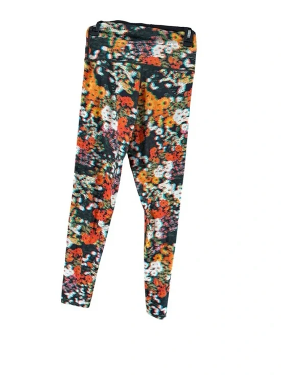aerie Orange Sports Bra with Multicolor Floral Leggings - Picture 9 of 10